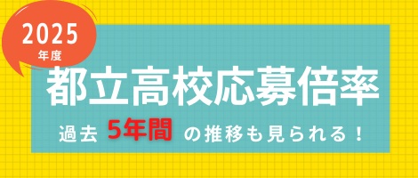 2025年度 都立高校応募倍率